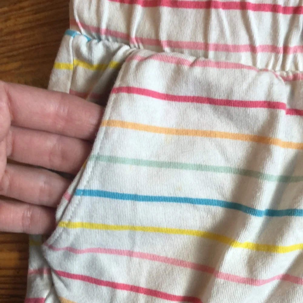 Old Navy l Cream & Multi Color Stripe Shorts